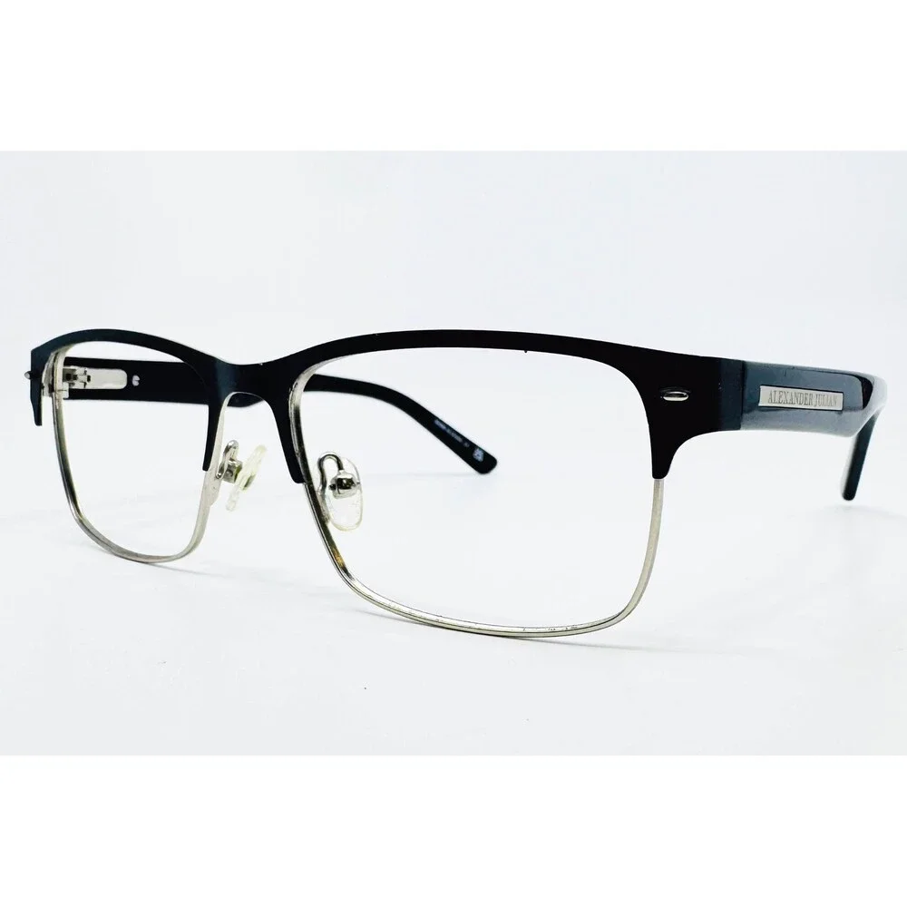 Colours by Alexander Julian Eyeglasses Mens Black Scrim Square 52-16-140